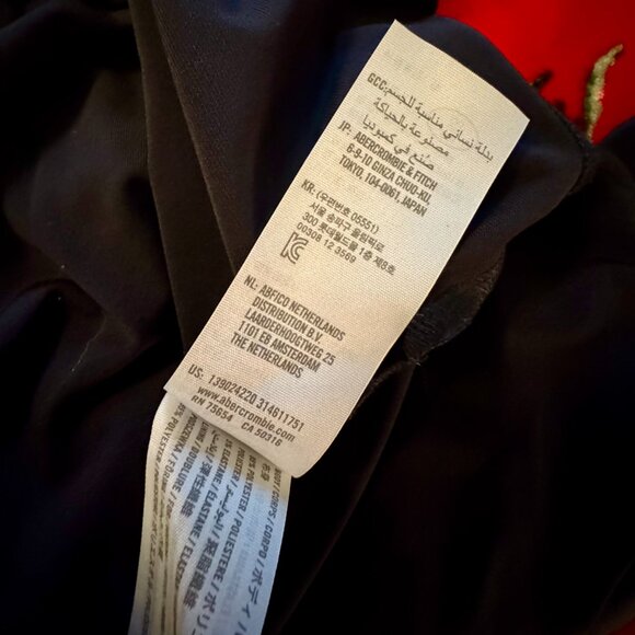 Abercrombie & Fitch Black Long Sleeve Deep V-Neck Bodysuit Soft A&F Collection - Picture 14 of 15